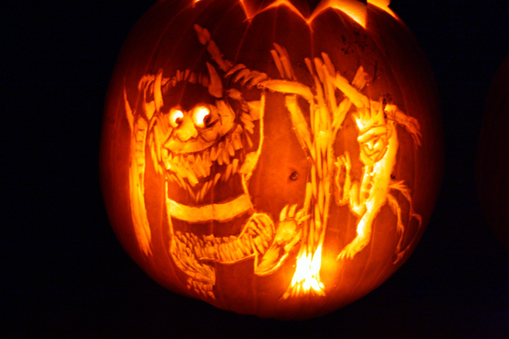 Where the Wild Things Are jack-o-lantern ~ ElephantEats.com