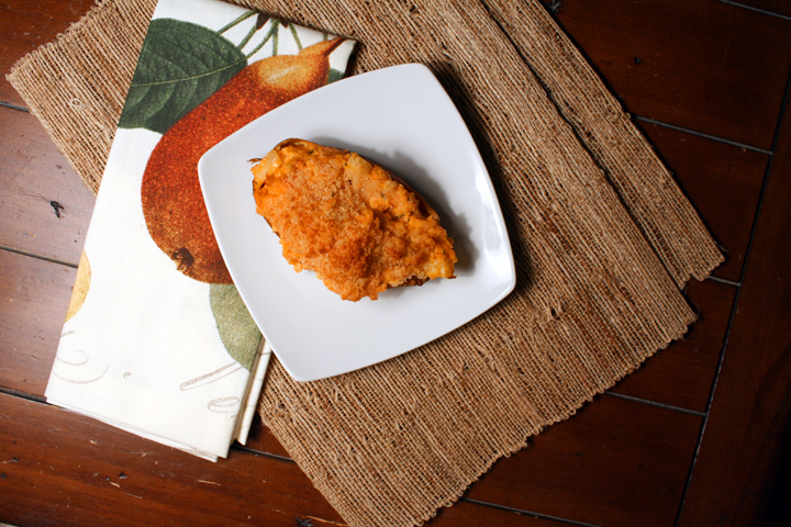 Twice Baked Sweet Potato with Apple