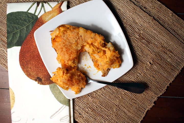 Twice Baked Sweet Potato with Apple