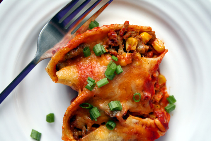 Mexican Stuffed Shells4 | ElephantEats.com