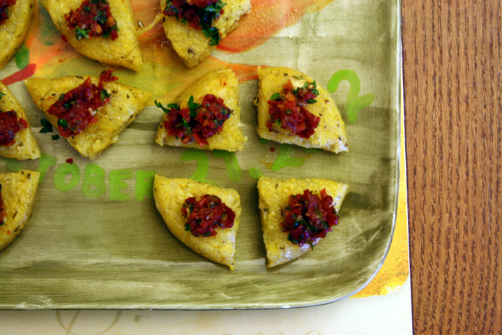 Polenta with Tomato Tapenade