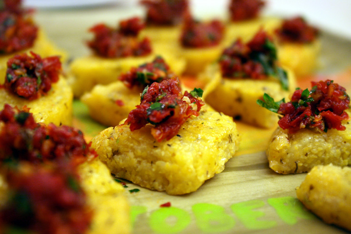 Polenta with Tomato Tapenade