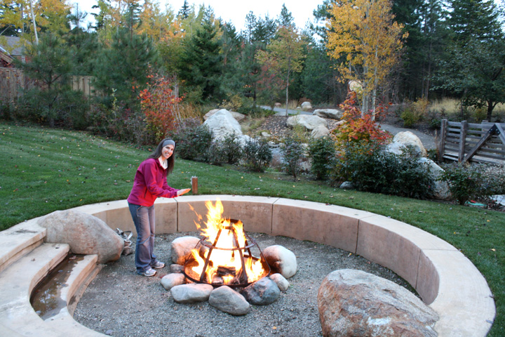 outdoor fire pit Suncadia