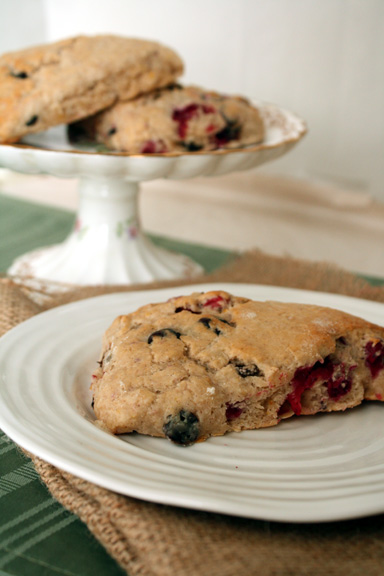 Spiced Cranberry Ricotta Scones