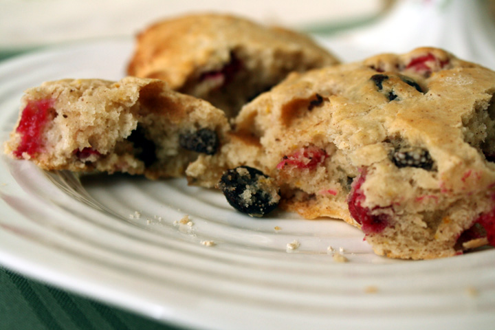  Spiced Cranberry Ricotta Scones