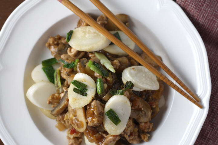 Stir Fried Rice Cakes ~ ElephantEats.com