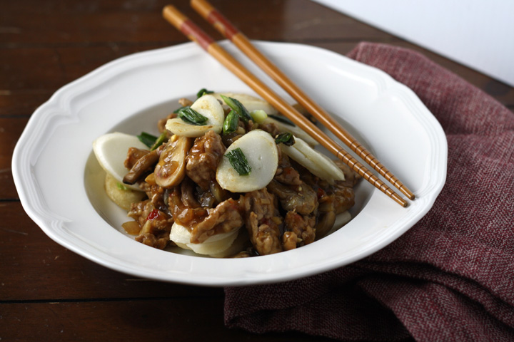 tteok rice cakes