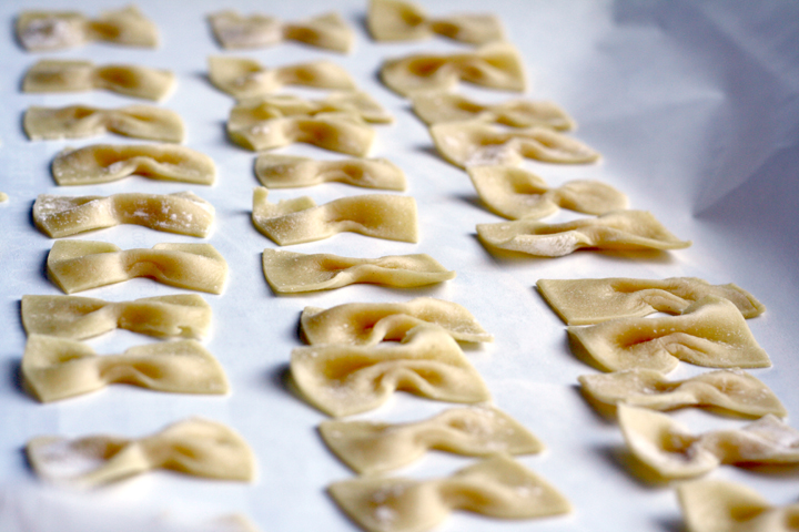 Homemade Farfalle Pasta ~ ElephantEats.com