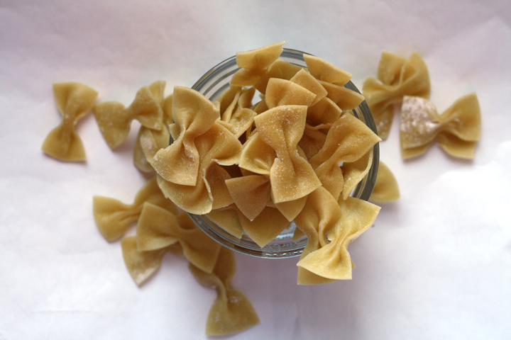 Homemade Farfalle Pasta ~ ElephantEats.com