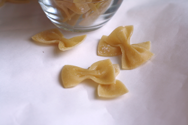 Homemade Farfalle Pasta ~ ElephantEats.com