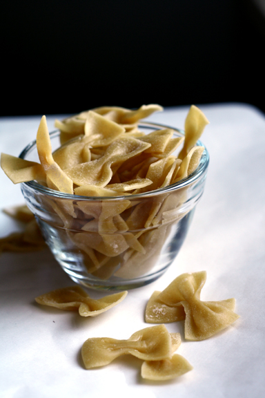 Homemade Farfalle Pasta ~ ElephantEats.com