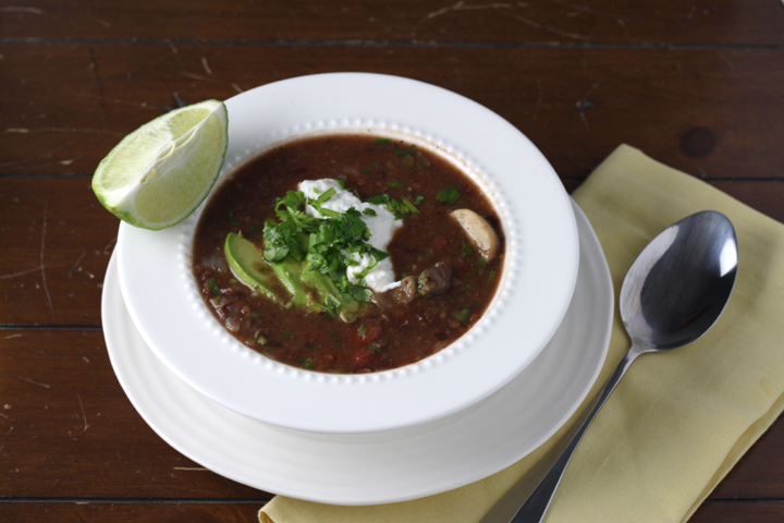 Black Bean Soup ~ ElephantEats.com