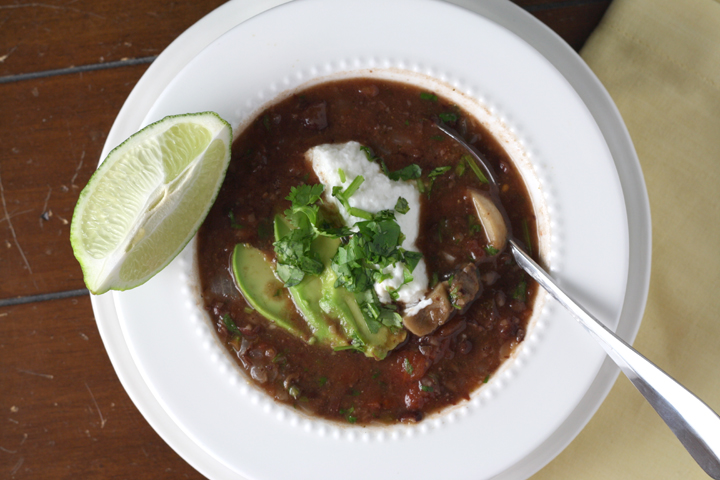 Black Bean Soup ~ ElephantEats.com