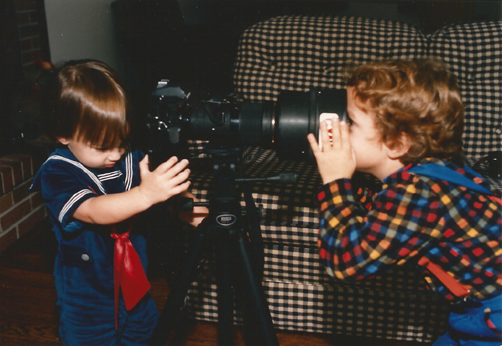 Nate and Ethan with Camerasm