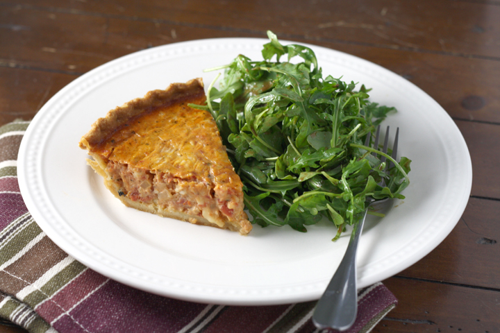 Tomato Quiche ~ ElephantEats.com