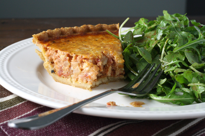 Tomato Quiche ~ ElephantEats.com