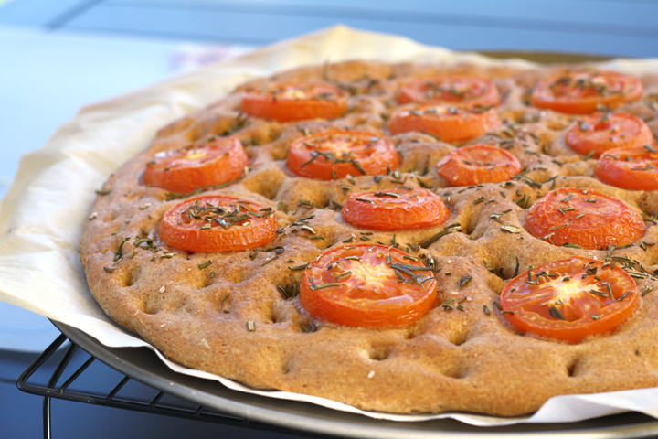 Tomato Rosemary Focaccia ~ ElephantEats.com