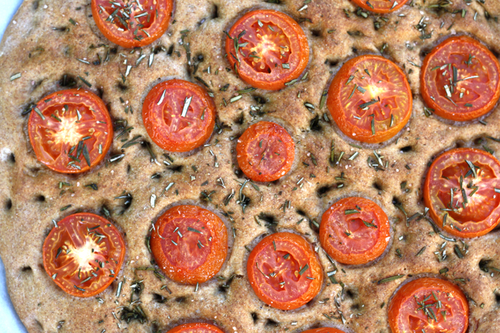 Tomato Rosemary Focaccia ~ ElephantEats.com