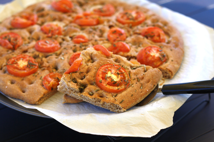 Tomato Rosemary Focaccia ~ ElephantEats.com