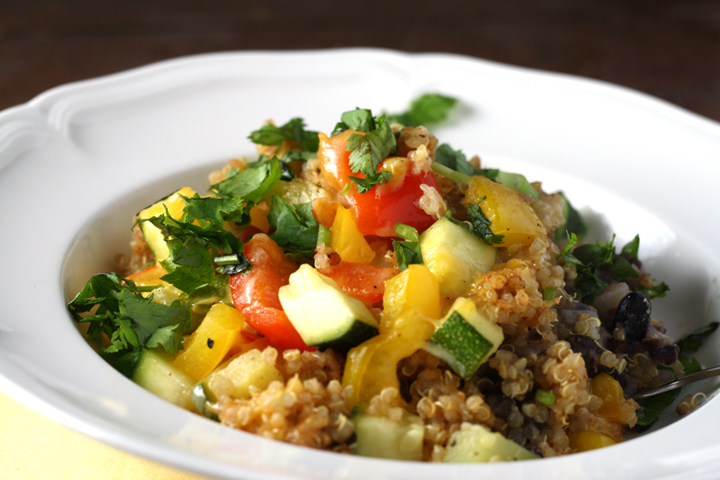 Southwestern Quinoa Veggie Bake ~ ElephantEats.com