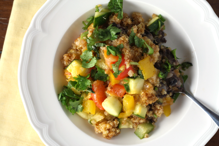 Southwestern Quinoa Veggie Bake ~ ElephantEats.com