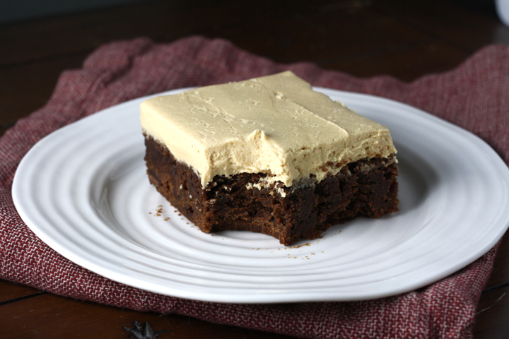 Peanut Butter Frosted Brownie ~ ElephantEats.com