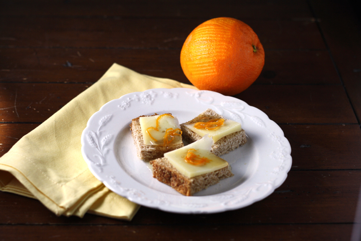 Bread with Pecorino, Honey and Orange Zest ~ ElephantEats.com