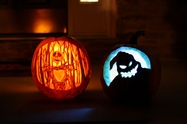 Nightmare Before Christmas jack-o-lantern ~ ElephantEats.com