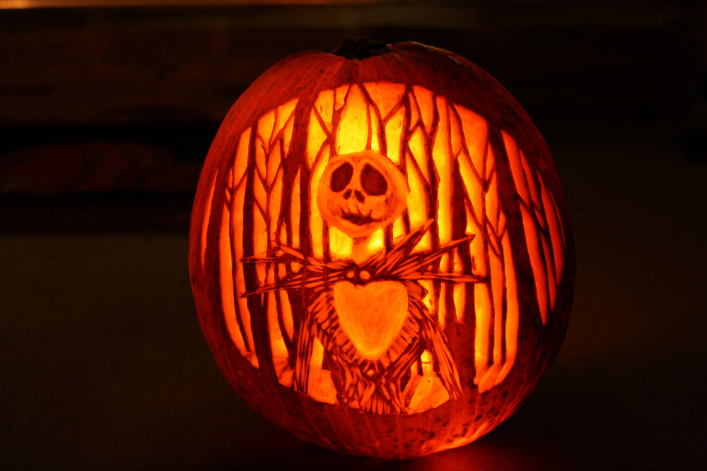 Nightmare Before Christmas Jack Skellington jack-o-lantern ~ ElephantEats.com