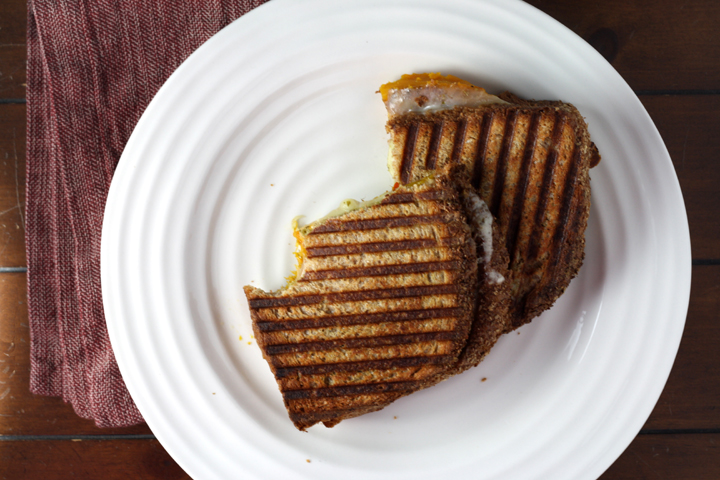 Butternut Squash Pesto Grilled Cheese ~ ElephantEats.com