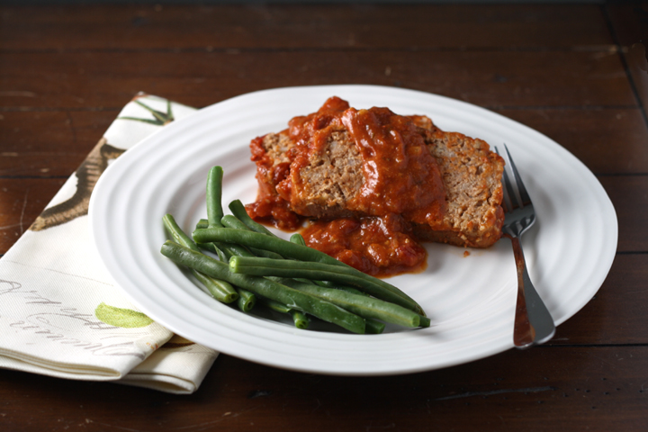 Mom's Barbecued Meatloaf ~ ElephantEats.com