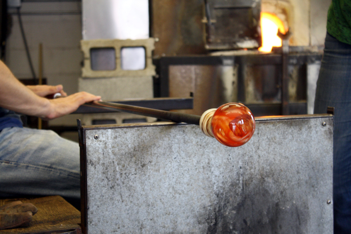 Hudson Beach Glass glassblowing lesson ~ ElephantEats.com