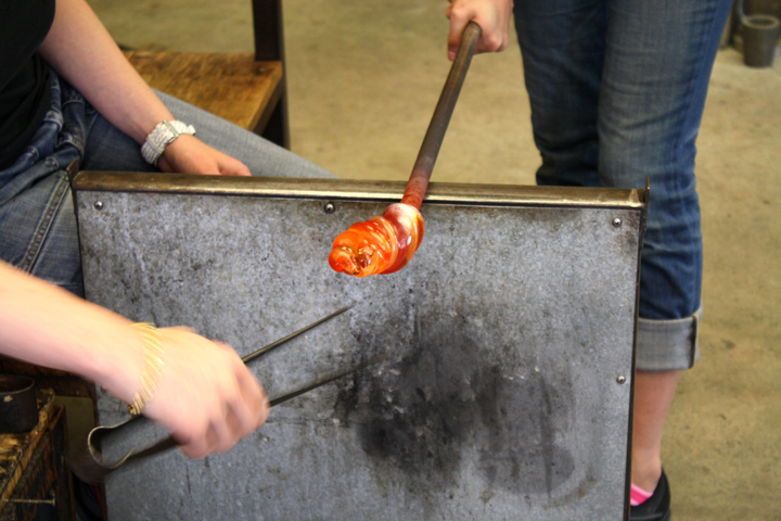 Hudson Beach Glass glassblowing lesson ~ ElephantEats.com