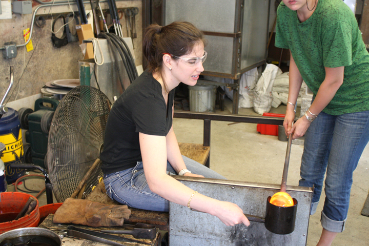 Hudson Beach Glass glassblowing lesson ~ ElephantEats.com