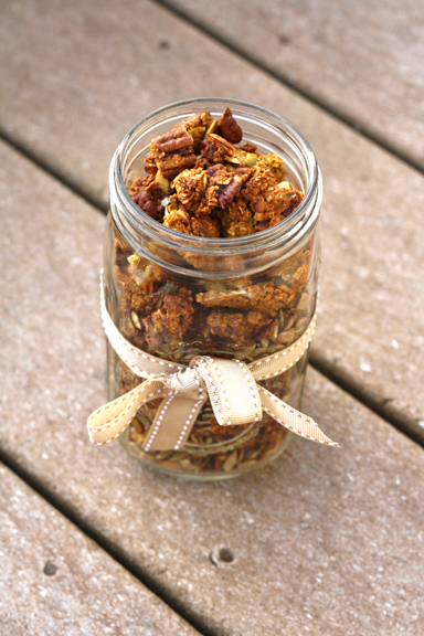 Chunky Pumpkin Spice Granola ~ ElephantEats.com