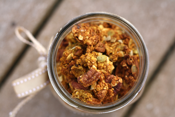 Chunky Pumpkin Spice Granola ~ ElephantEats.com