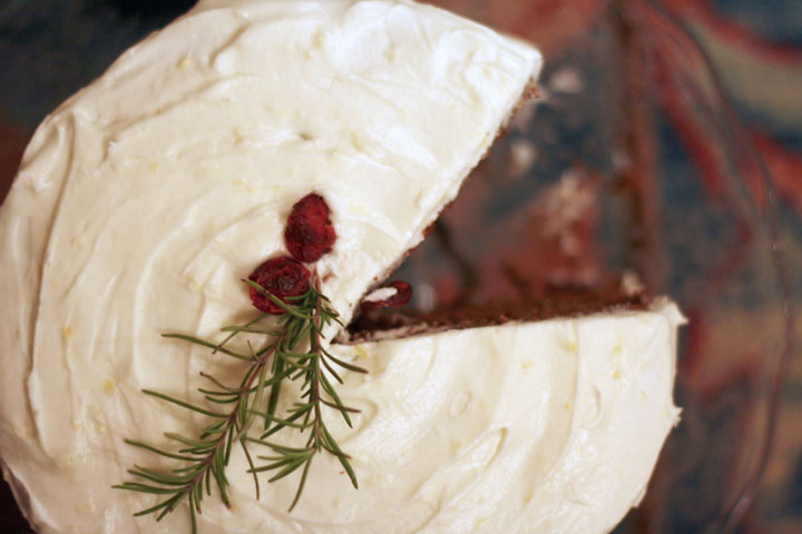 Gingerbread Layer Cake with Cream Cheese Frosting ~ ElephantEats.com