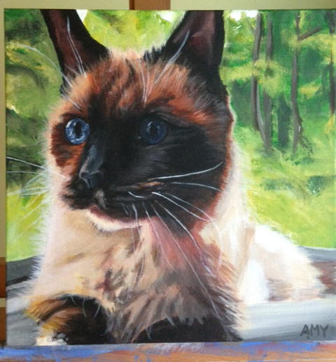 Custom Cat Portrait "Beata" ~ by ElephantEats.com