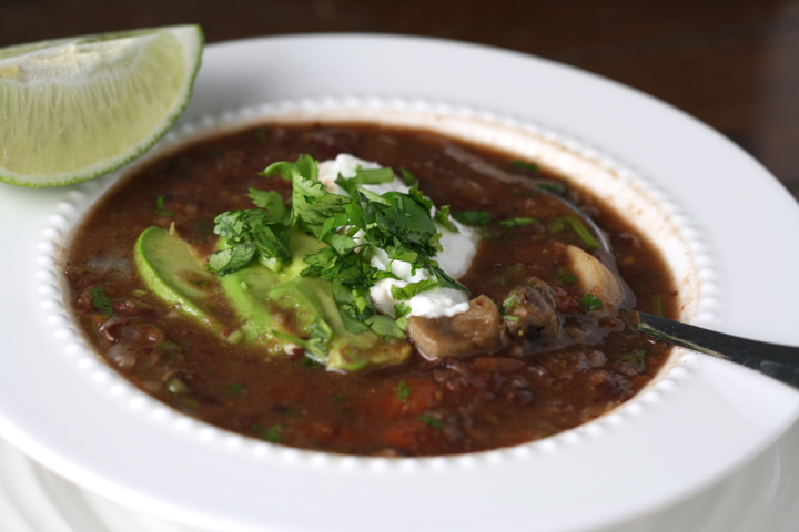 Quick Meal: Brothy Black Bean Soup